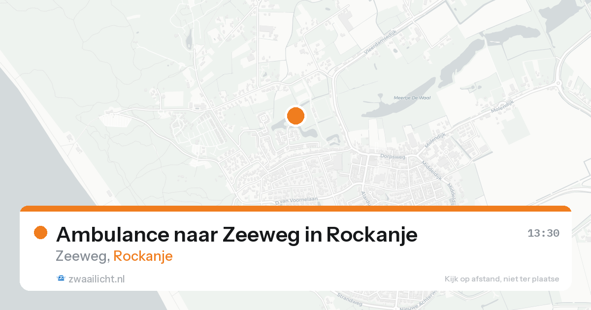Ambulance naar Zeeweg in Rockanje — 3 jul 2026