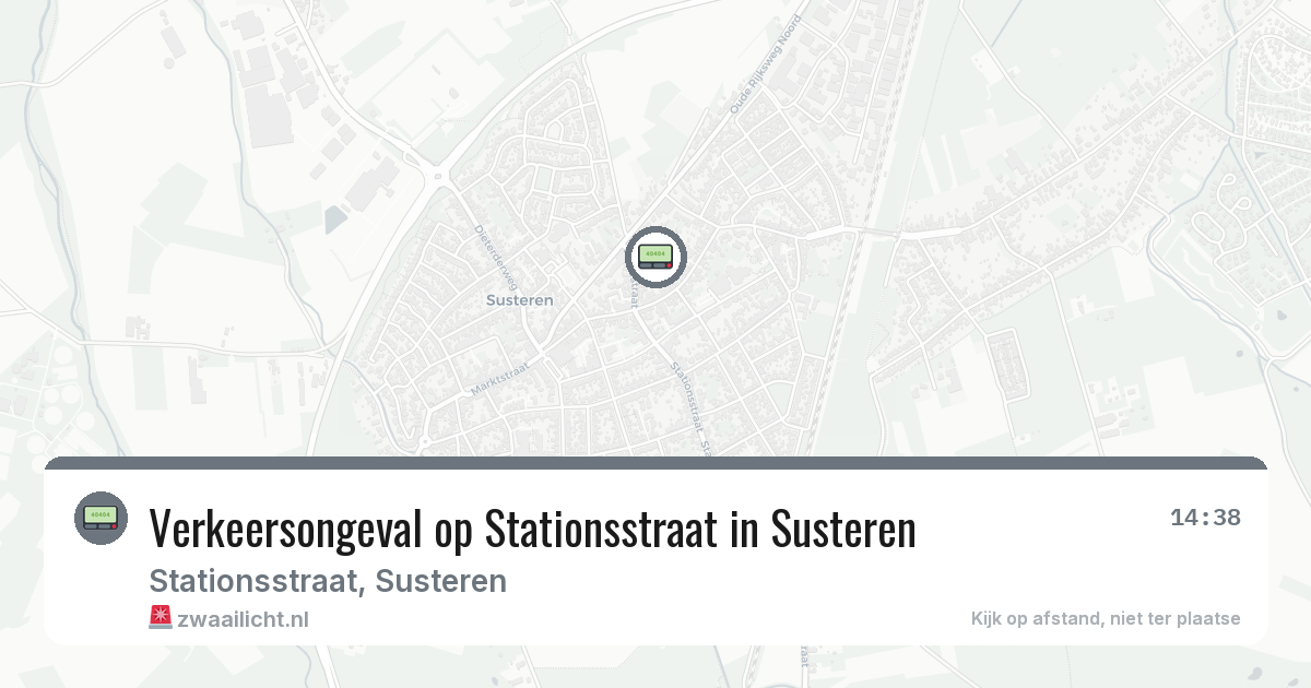 Verkeersongeval op Stationsstraat in Susteren — 1 aug 2026
