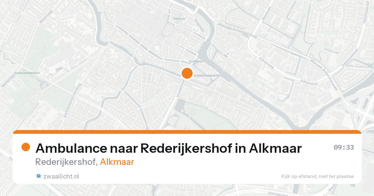 Ambulance naar Rederijkershof in Alkmaar — 8 feb 2026