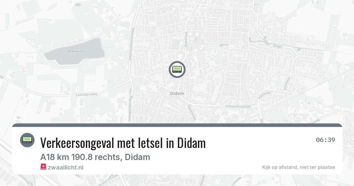 Verkeersongeval met letsel in Didam — 4 jun 2026