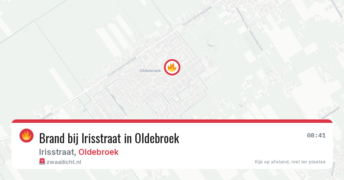 Brand bij Irisstraat in Oldebroek — 2 jul 2026