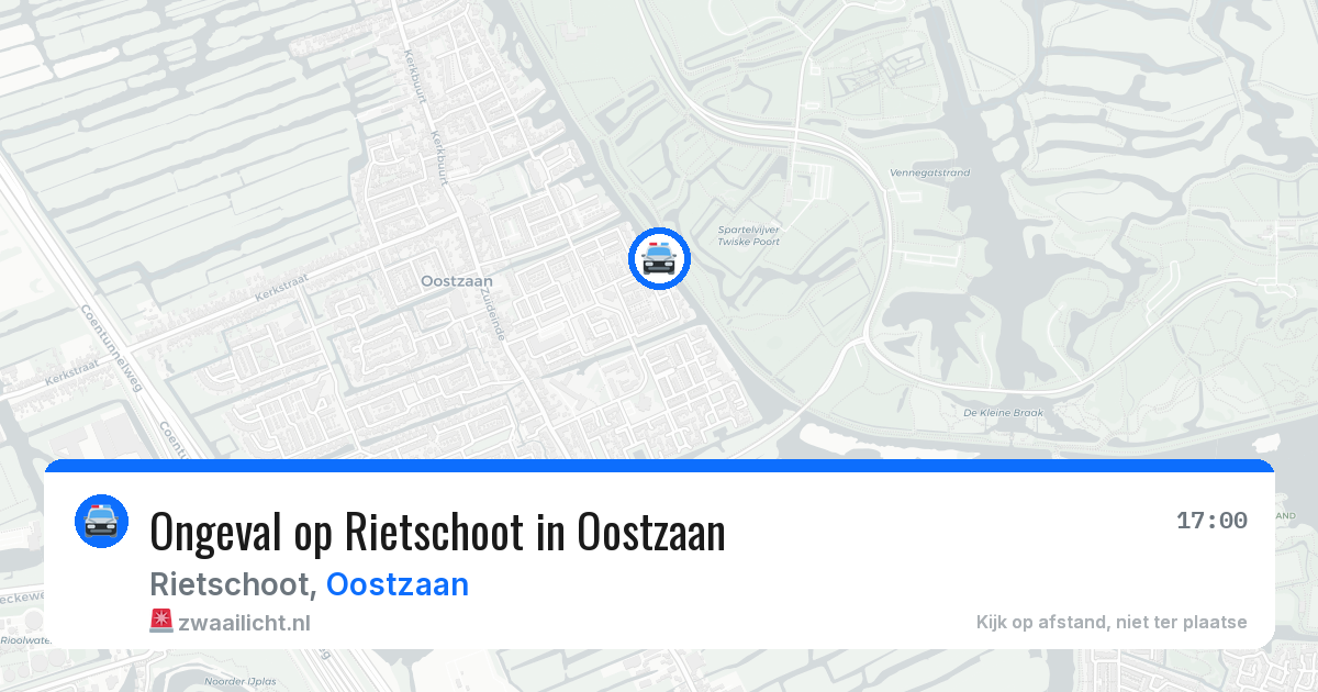 Ongeval op Rietschoot in Oostzaan — 10 aug 2026