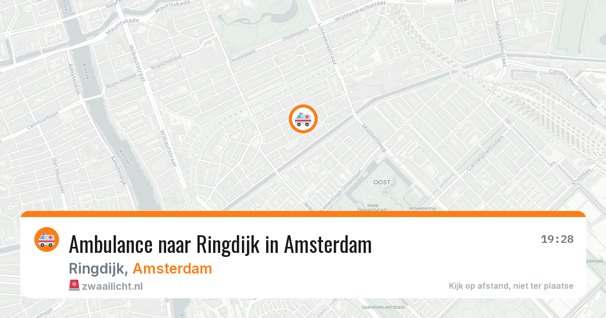 Ambulance naar Ringdijk in Amsterdam — 24 jun 2026