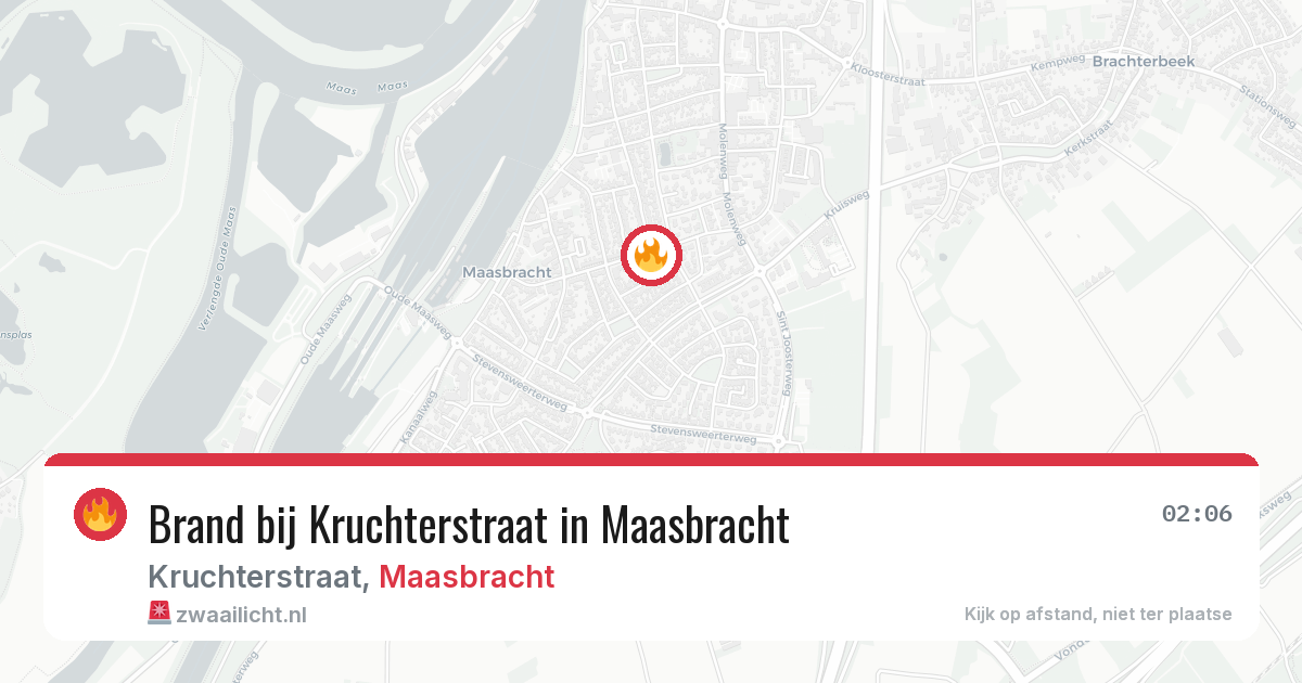 Brand bij Kruchterstraat in Maasbracht — 28 jun 2026