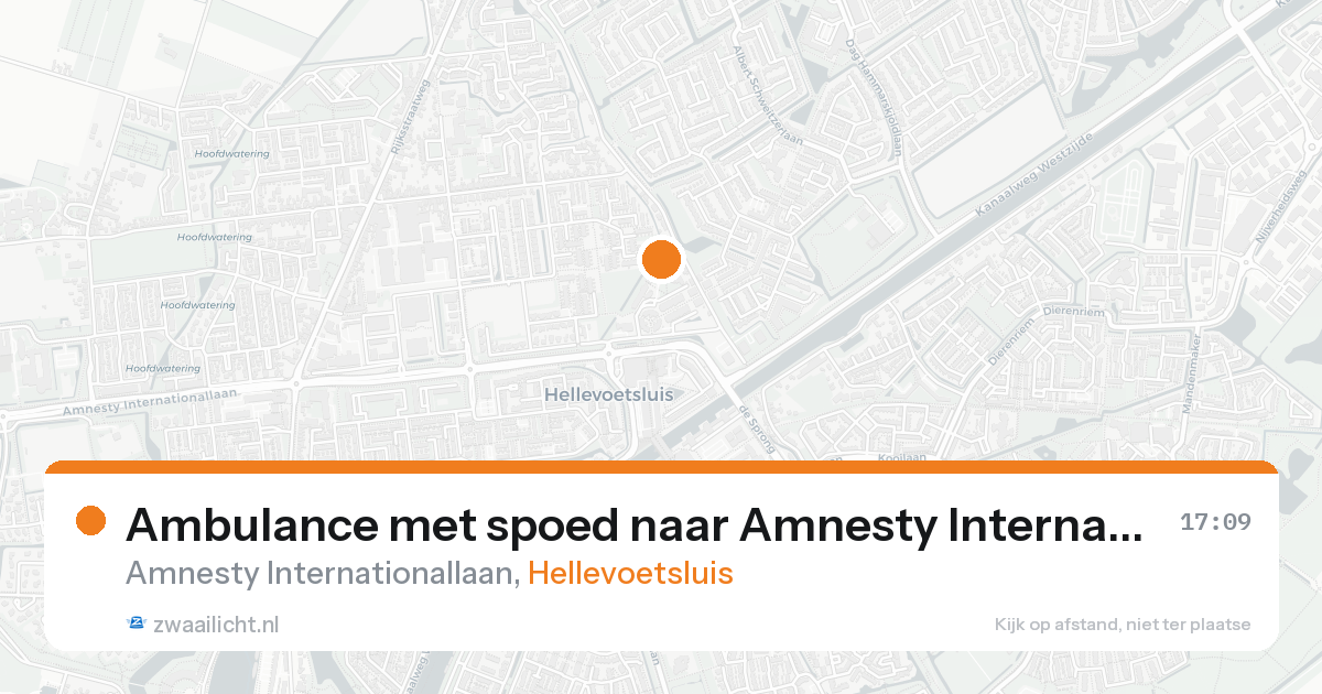 Ambulance met spoed naar Amnesty Internationallaan in Hellevoetsluis — 31 jan 2026