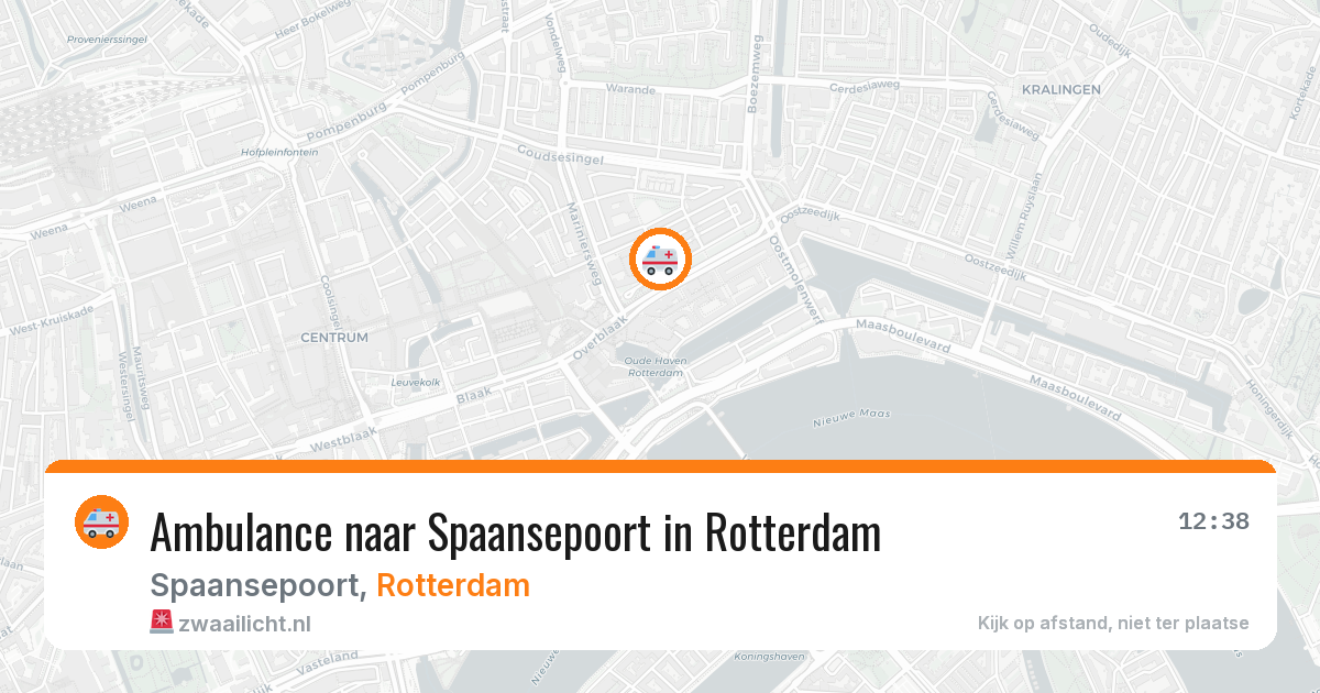 Ambulance naar Spaansepoort in Rotterdam — 27 mei 2026