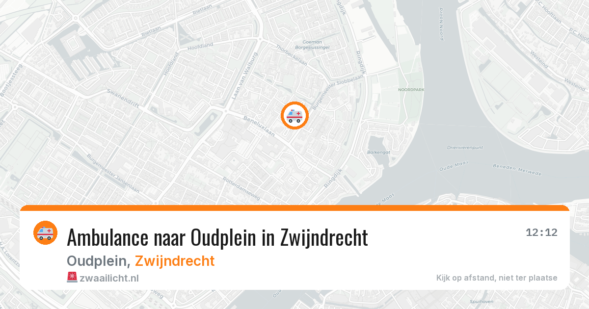 Ambulance naar Oudplein in Zwijndrecht — 2 apr 2026