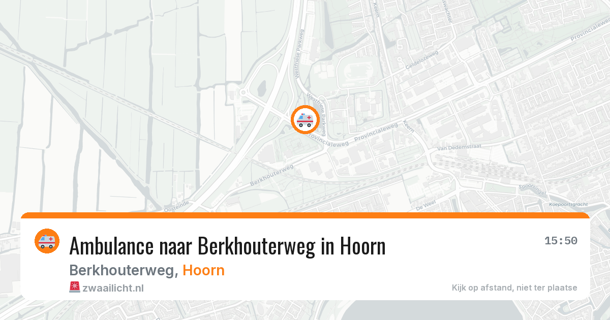 Ambulance naar Berkhouterweg in Hoorn — 1 apr 2026