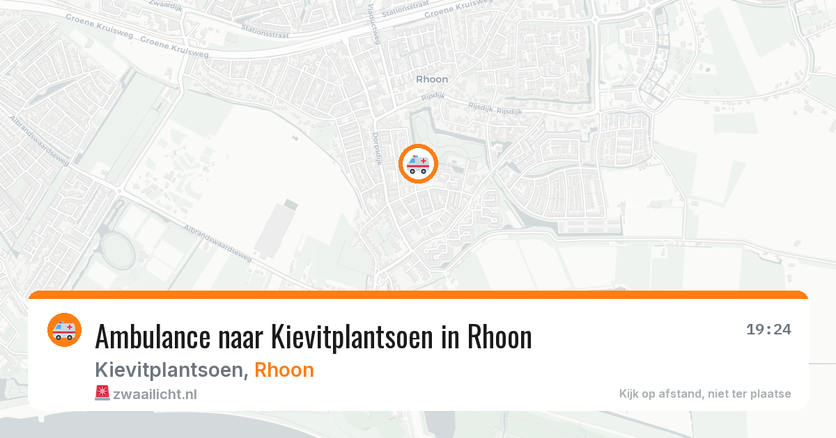 Ambulance naar Kievitplantsoen in Rhoon — 21 jun 2026