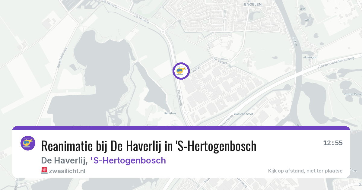 Reanimatie bij De Haverlij in 'S-Hertogenbosch — 15 jul 2026
