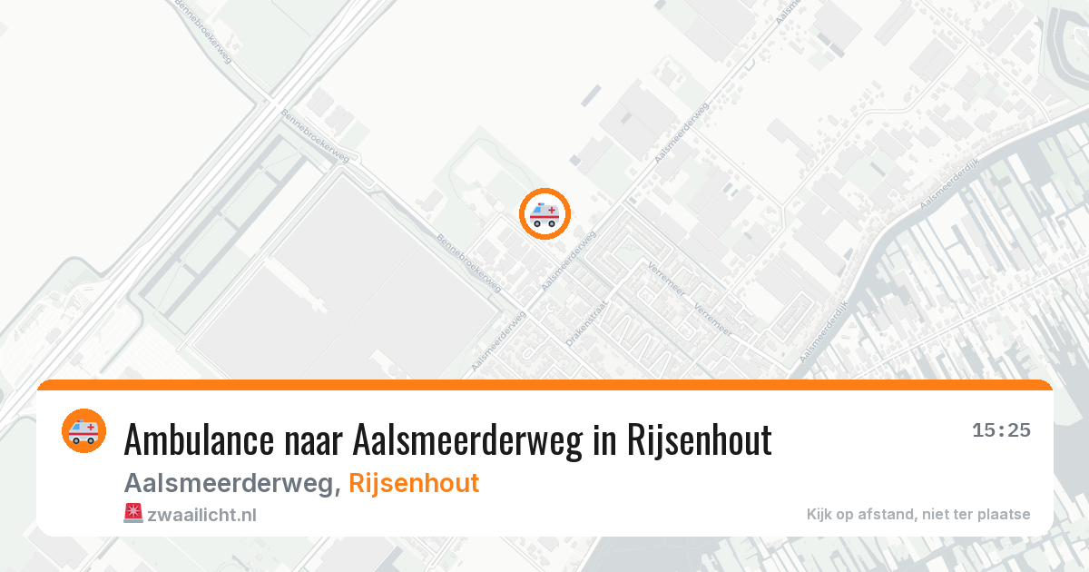 Ambulance naar Aalsmeerderweg in Rijsenhout — 2 aug 2026