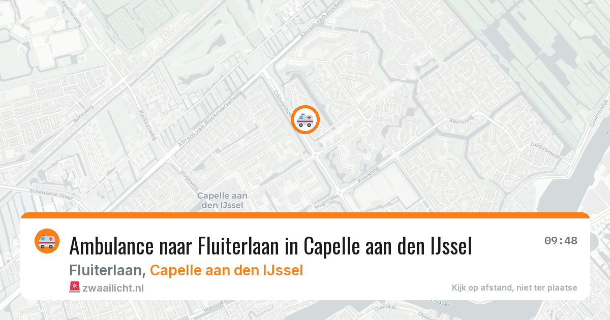 Ambulance naar Fluiterlaan in Capelle aan den IJssel — 29 jan 2026