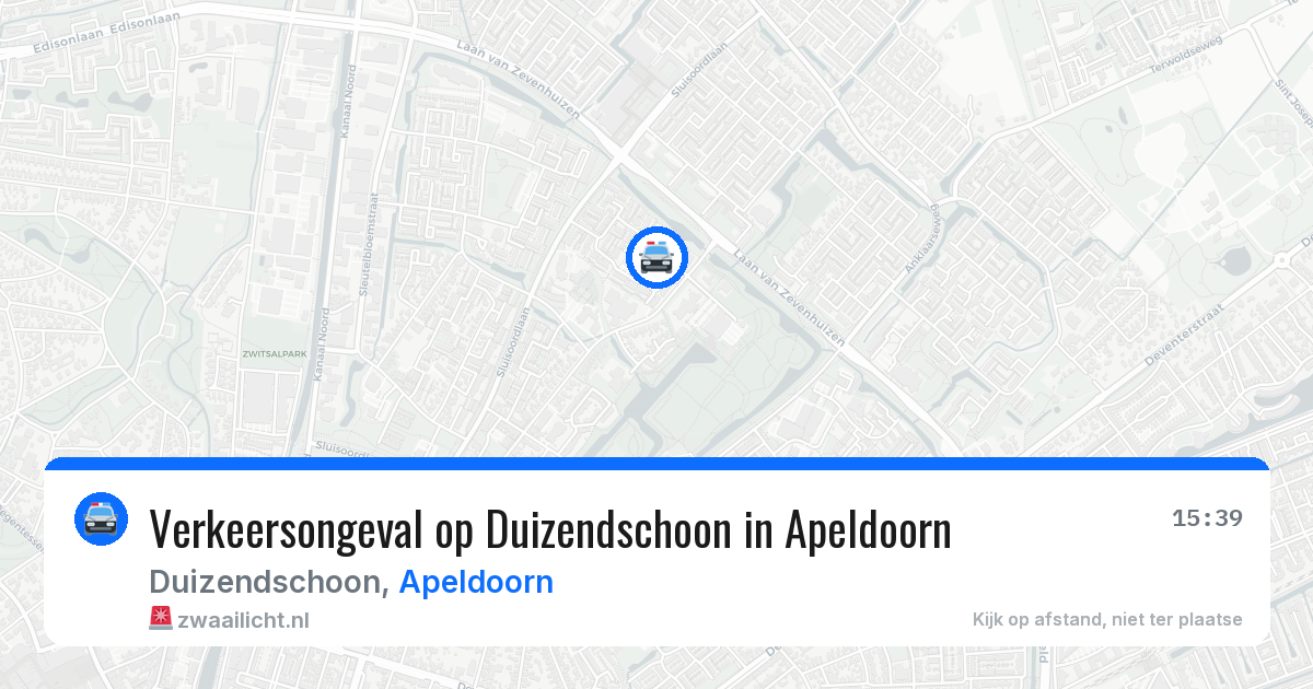 Verkeersongeval op Duizendschoon in Apeldoorn — 29 jun 2026