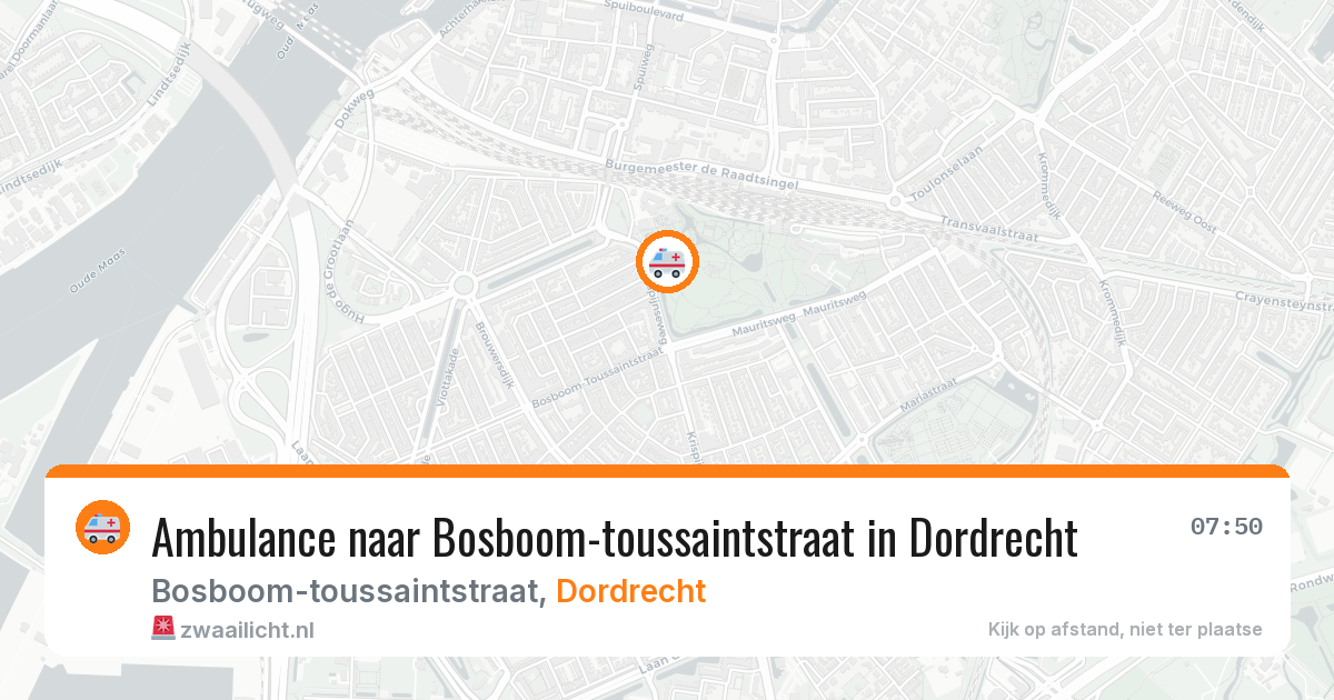 Ambulance naar Bosboom-toussaintstraat in Dordrecht — 27 jun 2026