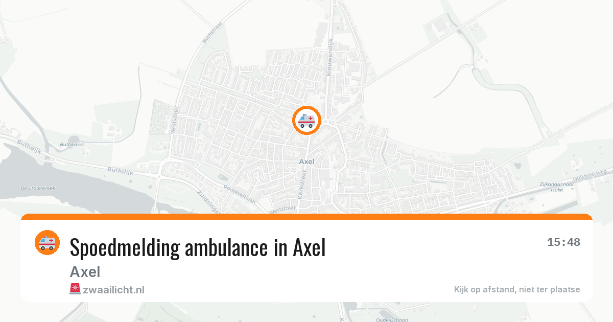 Spoedmelding ambulance in Axel — 16 jun 2026
