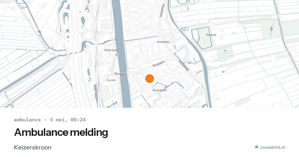 Ambulance melding — 3 mei 2026