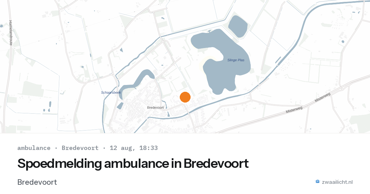 Spoedmelding ambulance in Bredevoort — 12 aug 2026