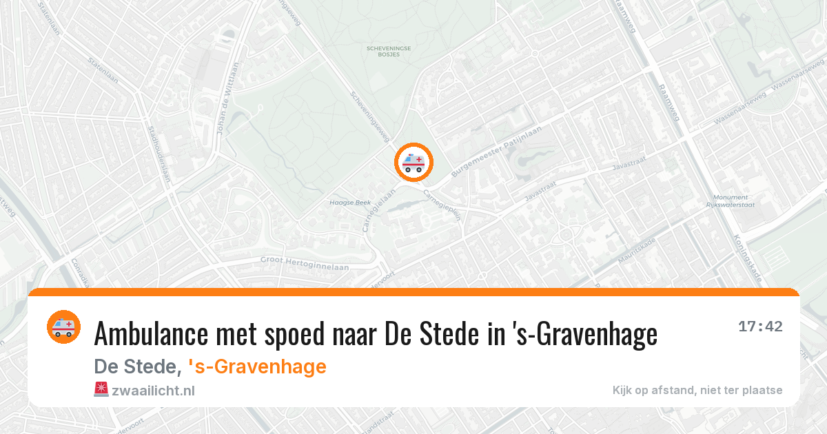 Ambulance met spoed naar De Stede in 's-Gravenhage — 8 feb 2026