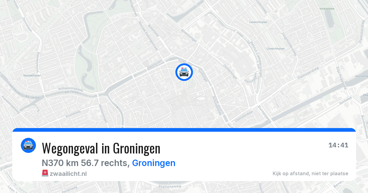Wegongeval in Groningen — 21 jul 2026