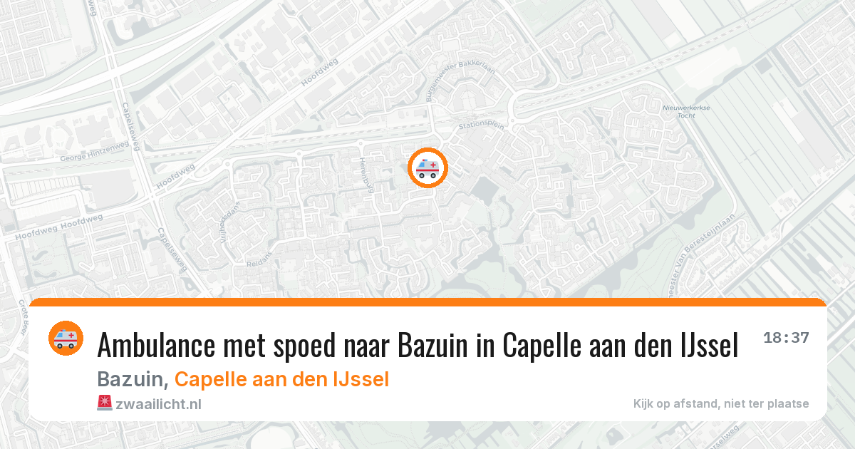 Ambulance met spoed naar Bazuin in Capelle aan den IJssel — 4 apr 2026