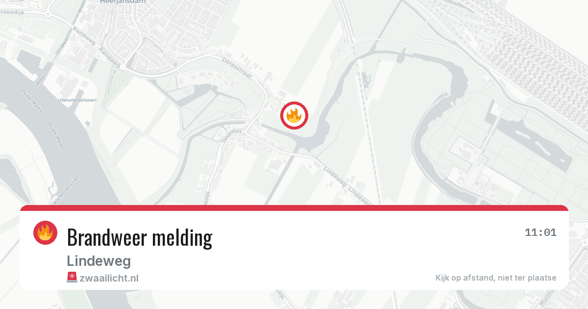 Brandweer melding — 20 jun 2026