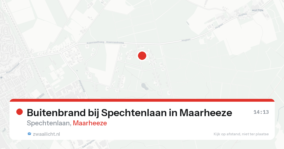 Buitenbrand bij Spechtenlaan in Maarheeze — 24 aug 2026