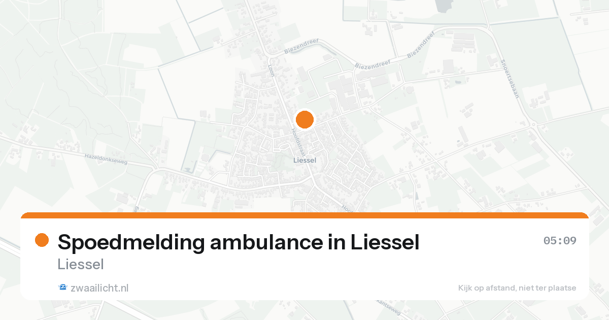 Spoedmelding ambulance in Liessel — 4 jul 2026