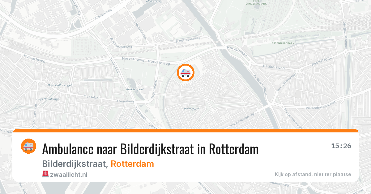 Ambulance naar Bilderdijkstraat in Rotterdam — 8 jul 2026