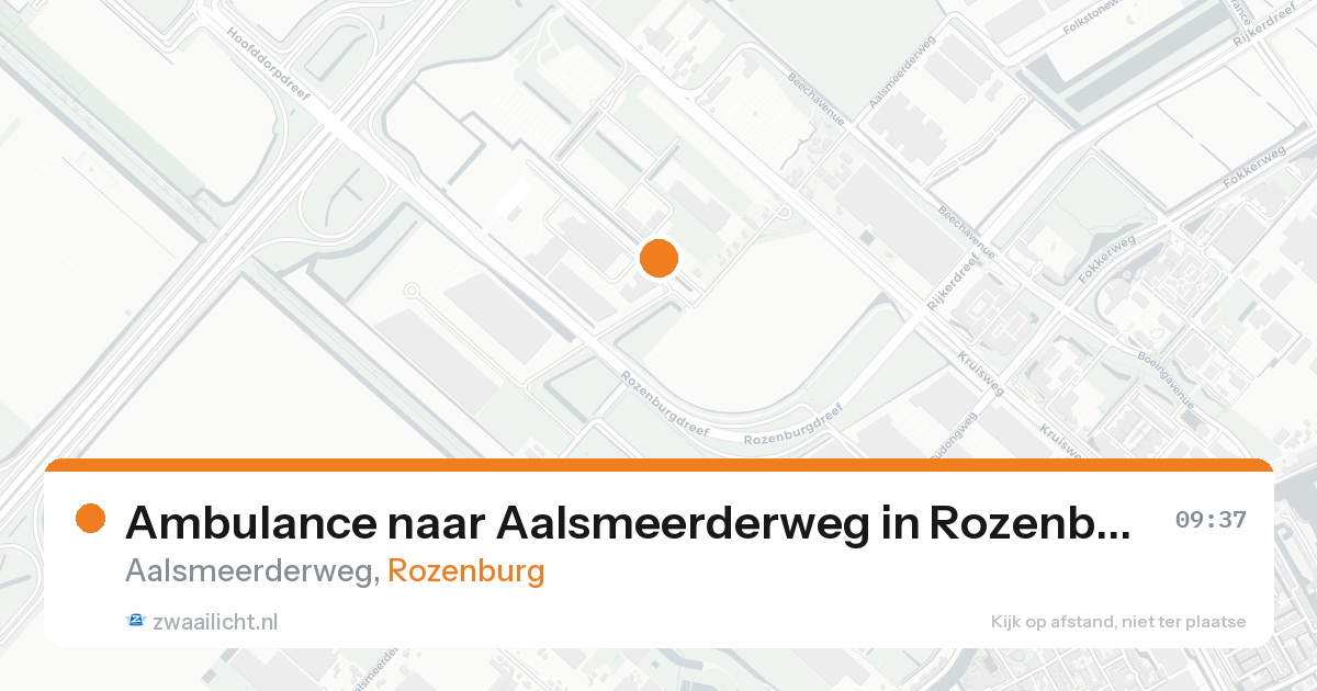 Ambulance naar Aalsmeerderweg in Rozenburg — 17 aug 2026
