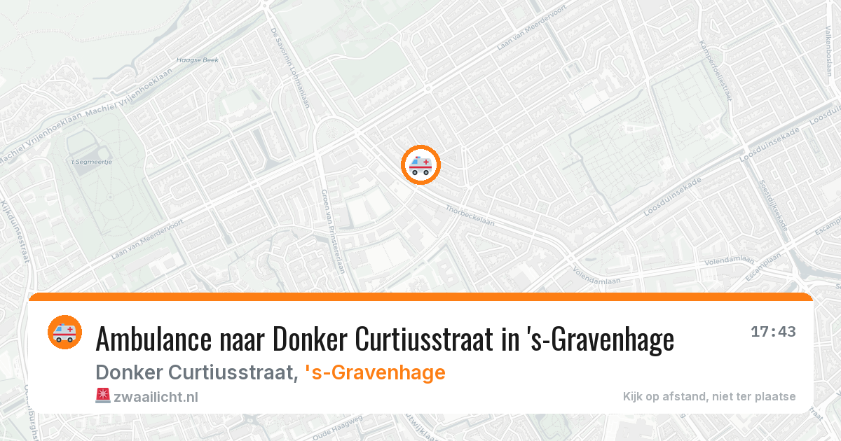Ambulance naar Donker Curtiusstraat in 's-Gravenhage — 29 jun 2026