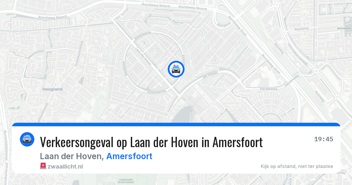 Verkeersongeval op Laan der Hoven in Amersfoort — 21 mei 2026