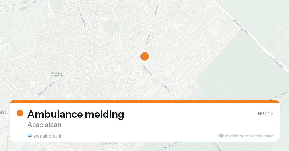 Ambulance melding — 31 jan 2026