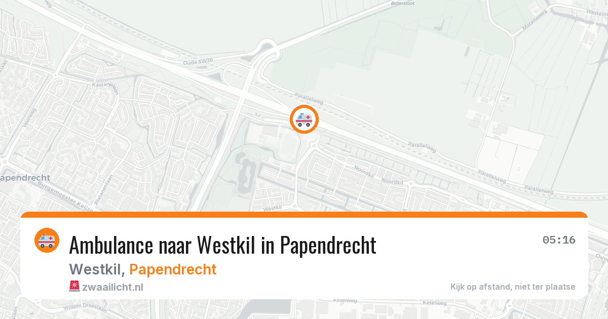 Ambulance naar Westkil in Papendrecht — 17 mrt 2026