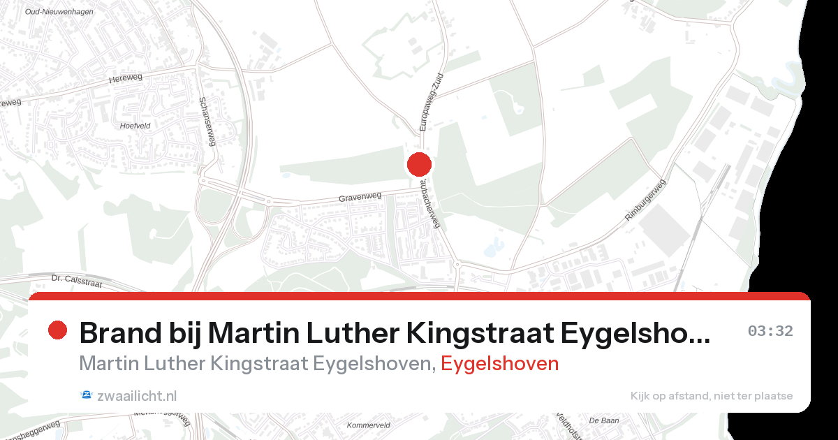 Brand bij Martin Luther Kingstraat Eygelshoven in Eygelshoven — 23 aug 2026