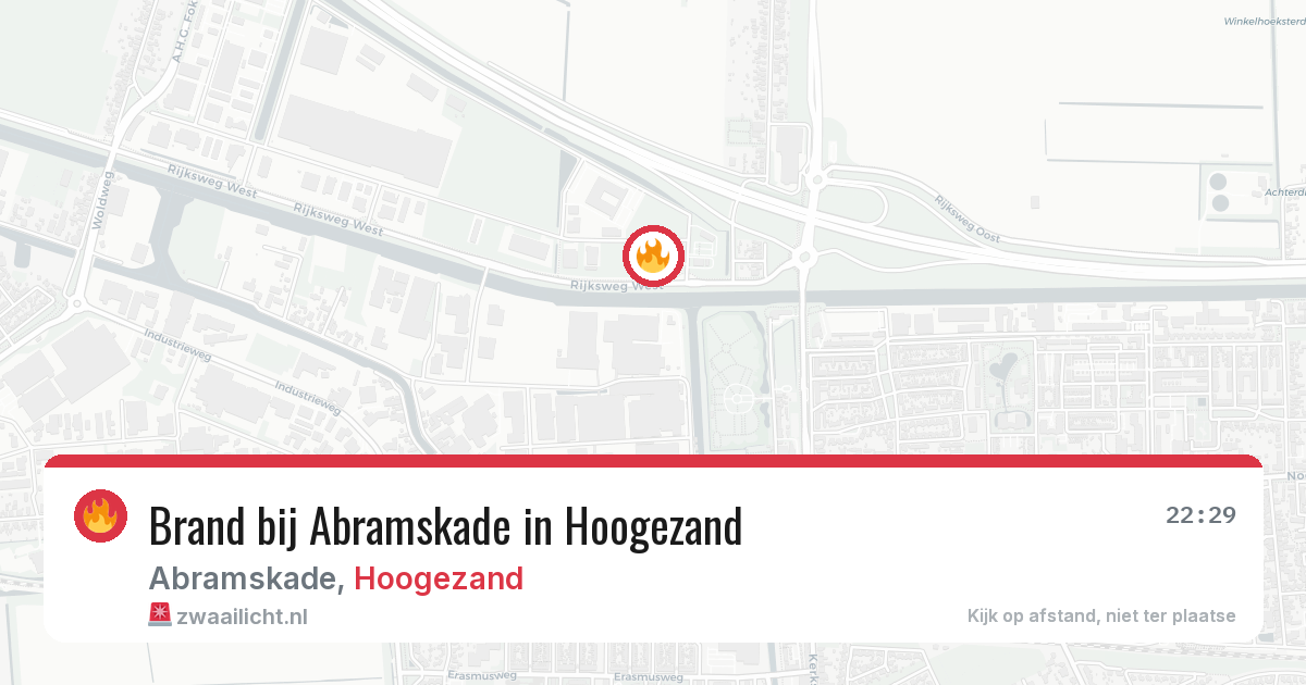 Brand bij Abramskade in Hoogezand — 9 jul 2026