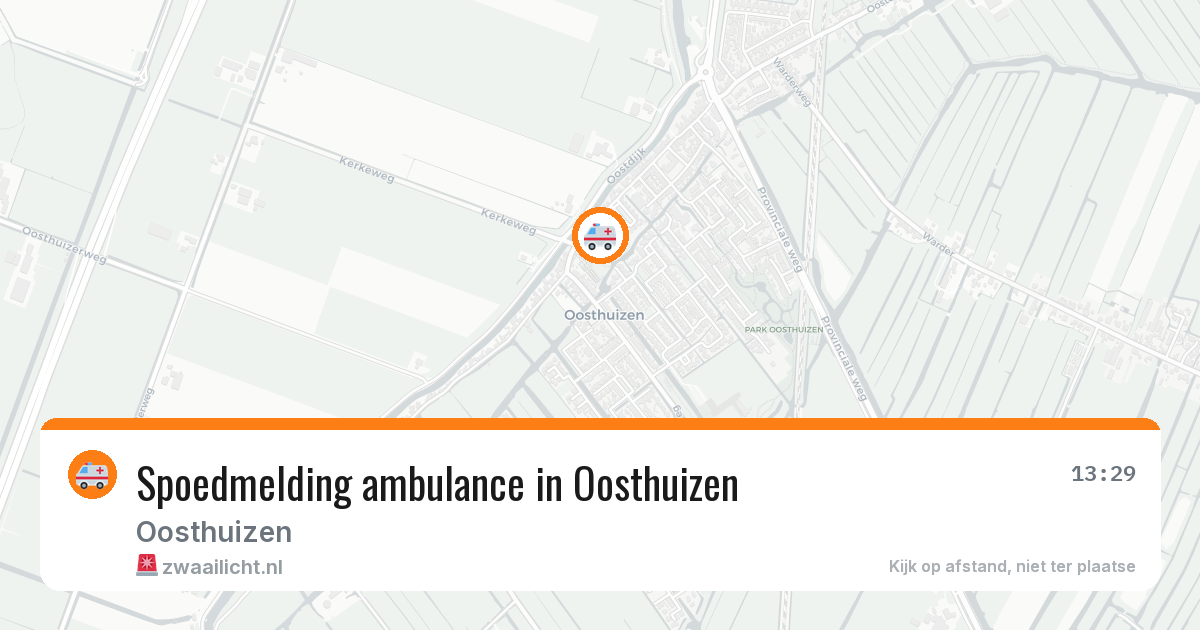 Spoedmelding ambulance in Oosthuizen — 2 jul 2026