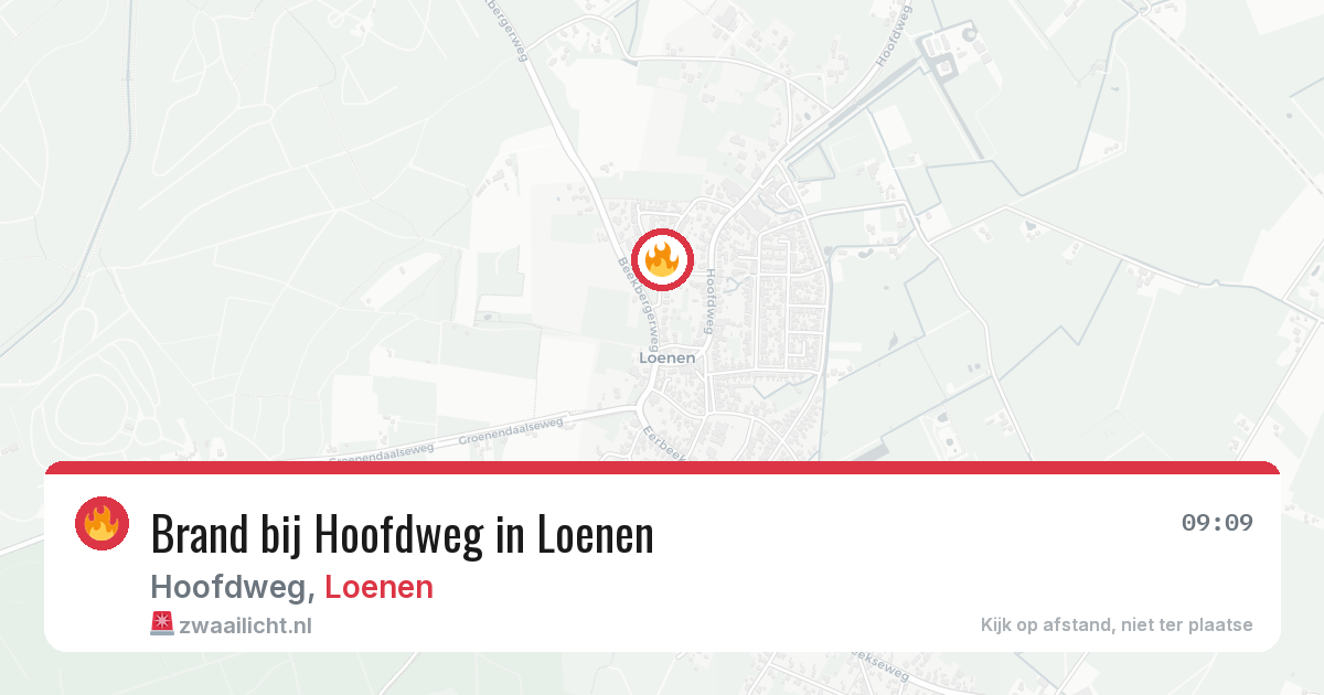 Brand bij Hoofdweg in Loenen — 28 jun 2026