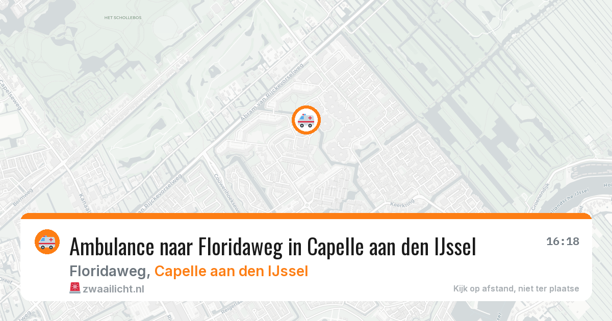 Ambulance naar Floridaweg in Capelle aan den IJssel — 28 jun 2026