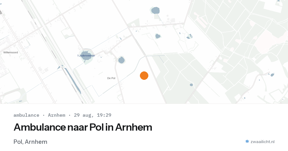 Ambulance naar Pol in Arnhem — 29 aug 2026