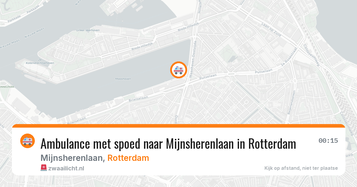 Ambulance met spoed naar Mijnsherenlaan in Rotterdam — 21 jun 2026