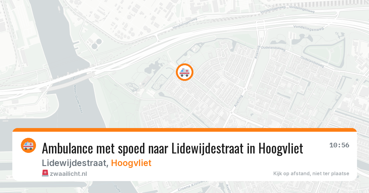 Ambulance met spoed naar Lidewijdestraat in Hoogvliet — 8 feb 2026