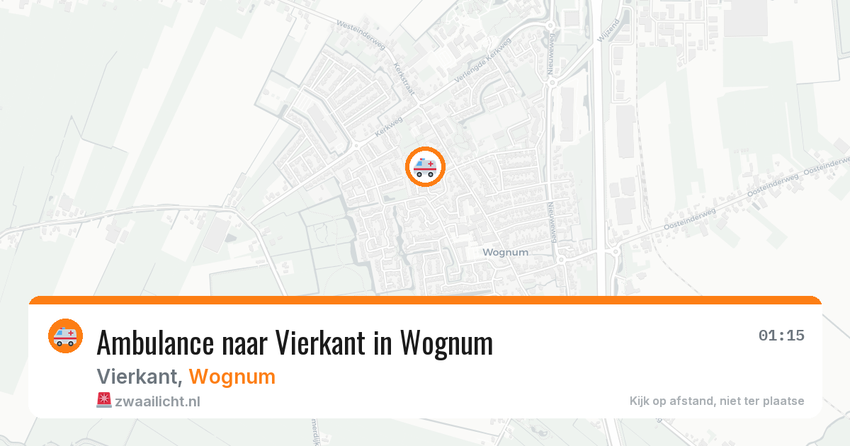 Ambulance naar Vierkant in Wognum — 27 apr 2026