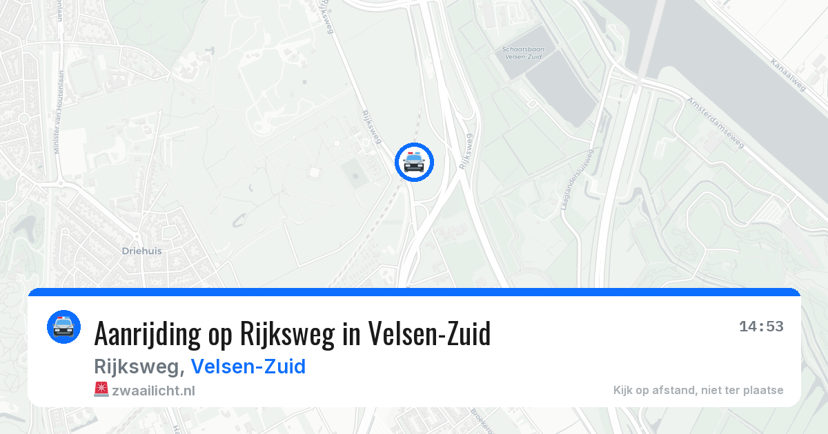 Aanrijding op Rijksweg in Velsen-Zuid — 18 mei 2026