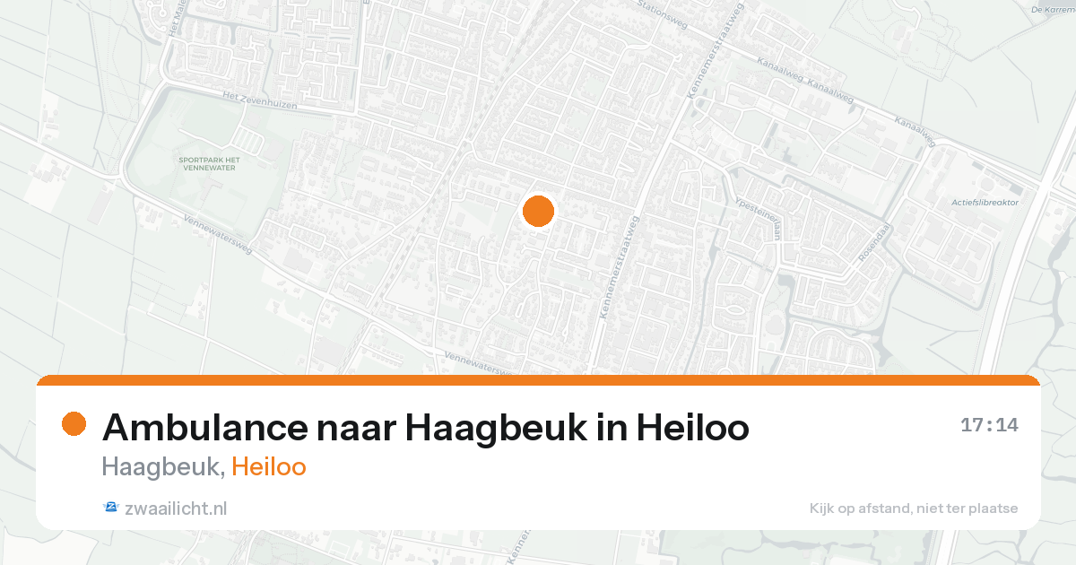 Ambulance naar Haagbeuk in Heiloo — 22 aug 2026