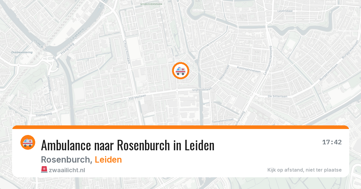 Ambulance naar Rosenburch in Leiden — 2 aug 2026