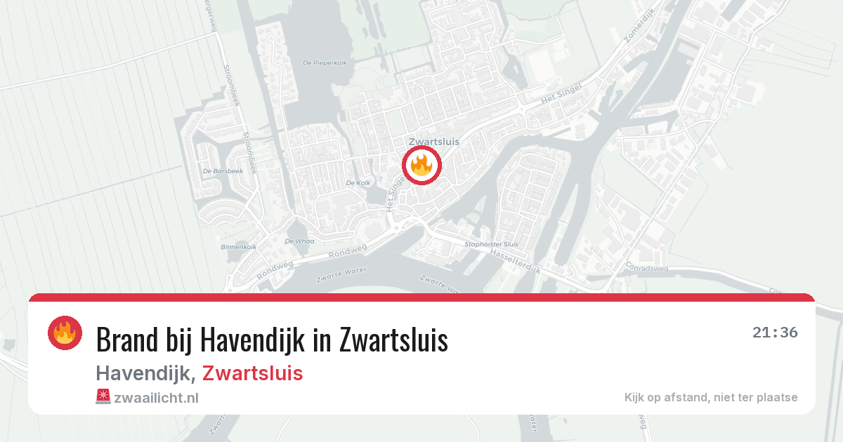 Brand bij Havendijk in Zwartsluis — 30 mei 2026