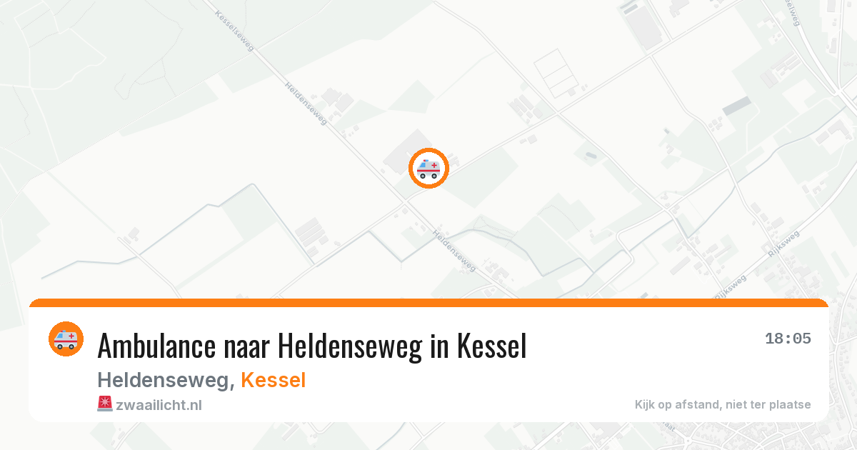 Ambulance naar Heldenseweg in Kessel — 18 jul 2026