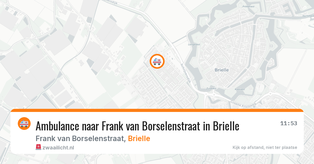 Ambulance naar Frank van Borselenstraat in Brielle — 23 apr 2026