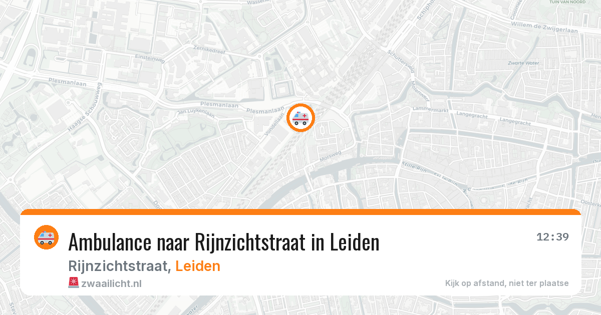 Ambulance naar Rijnzichtstraat in Leiden — 22 apr 2026