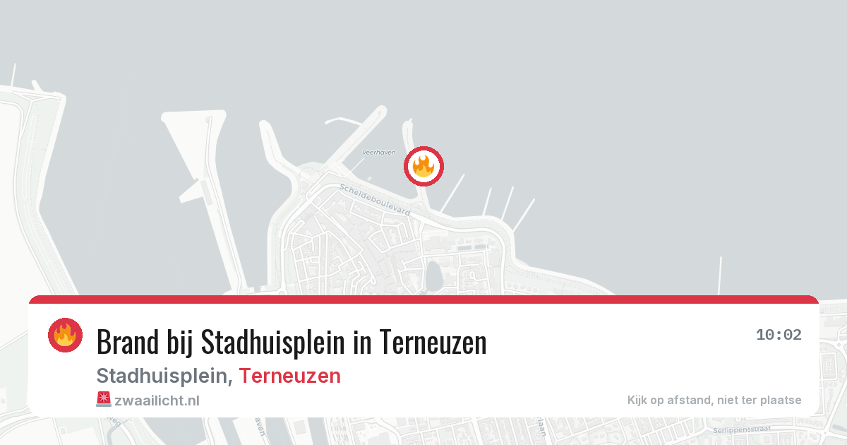 Brand bij Stadhuisplein in Terneuzen — 14 jun 2026